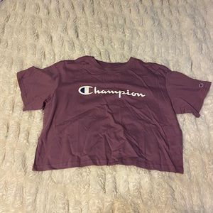 Champion Cropped Scripted Tee